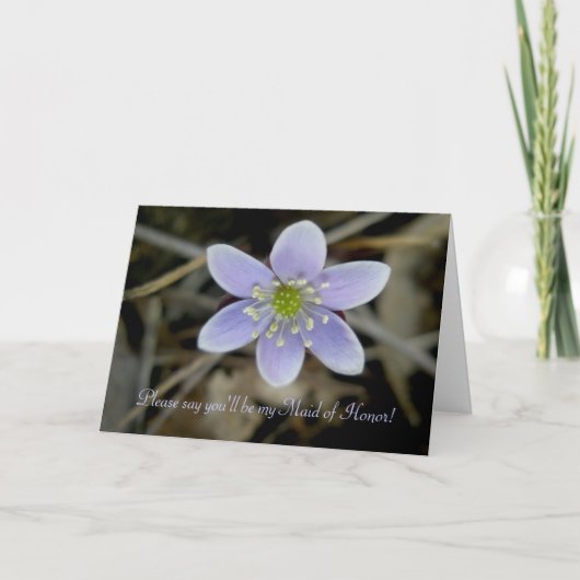 Hepatica Maid of Honor Request Kaart (Voorkant)