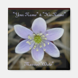 Hepatica Wedding Herdenking Magnet