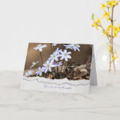 hepatisch bloem denken aan jou kaart (Gele Bloem)