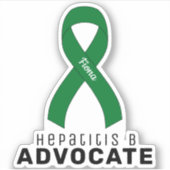Hepatitis B Advocate Vinyl Sticker (Voorkant)