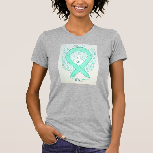 Hepatitis B (HBV) Jade Awareness Ribbon Shirt (Voorkant)