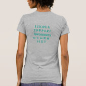 Hepatitis B (HBV) Jade Awareness Ribbon Shirt (Achterkant)