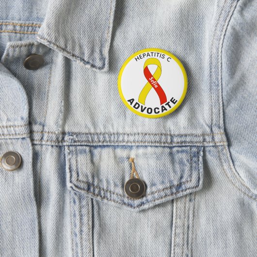 Hepatitis C Advocate Lint Witte Button (In situ)