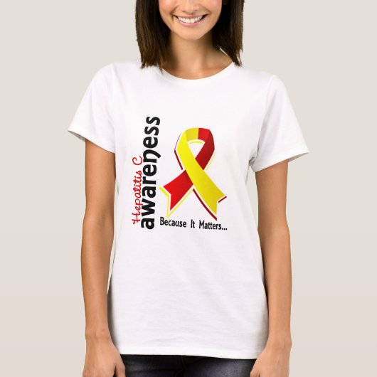 Hepatitis C Bewustheid 5 T-shirt (Voorkant)