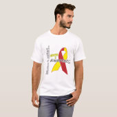 Hepatitis C Bewustheid T-shirt (Voorkant volledig)