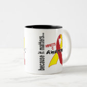 Hepatitis C Bewustheid Tweekleurige Koffiemok (Voorkant rechts)