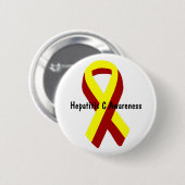 Hepatitis C bewustzijn Ronde Button 5,7 Cm (Voorkant /achterkant)