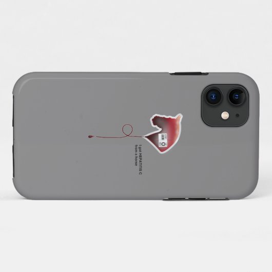 Hepatitis C Case-Mate iPhone Case (Achterkant (horizontaal))