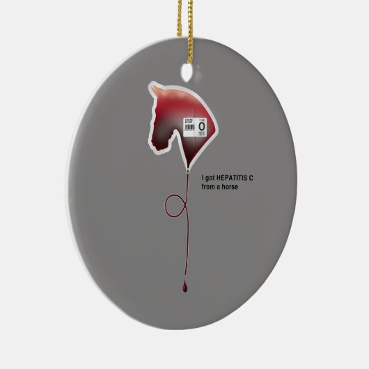Hepatitis C Keramisch Ornament (Rechts)
