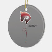 Hepatitis C Keramisch Ornament (Links)