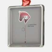 Hepatitis C Metalen Ornament (Links)