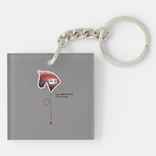 Hepatitis C Sleutelhanger (Achterkant)