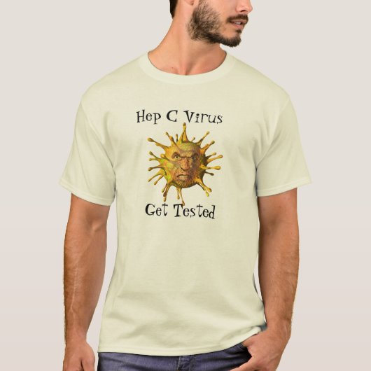 Hepatitis C virus T-shirt (Voorkant)