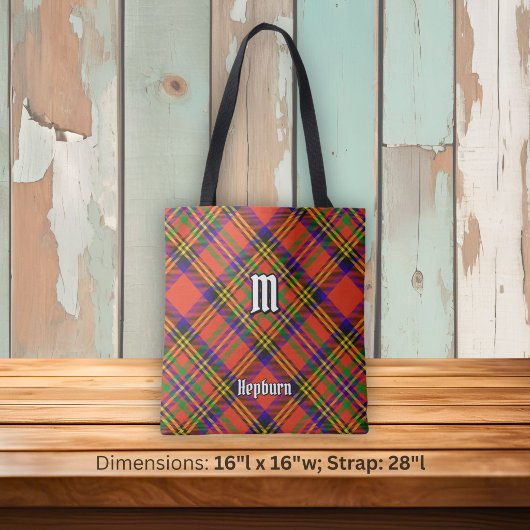 Hepburn Clan Tartan Tote Bag