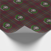 Hepburn Schotse Clan Tartan & Crest Cadeaupapier (Hoek)