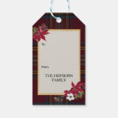 Hepburn Schotse Clan Tartan & Wapen Cadeaulabel (Achterkant)