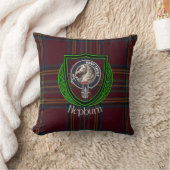 Hepburn Schotse Clan Tartan & Wapen Kussen (Deken)