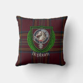 Hepburn Schotse Clan Tartan & Wapen Kussen (Achterkant)