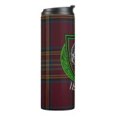Hepburn Schotse Clan Tartan & Wapen Thermosbeker (Gedraaid links)