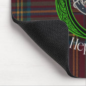 Hepburn Scottish Clan Tartan and Crest Muismat (Hoek)