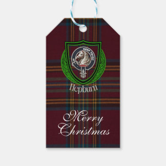 Hepburn Scottish Clan Tartan & Crest Cadeaulabel