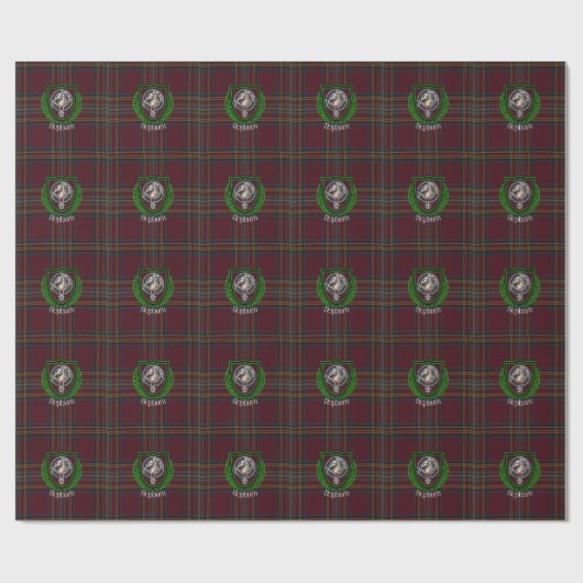Hepburn Scottish Clan Tartan & Crest Cadeaupapier (Vlak)