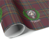 Hepburn Scottish Clan Tartan & Crest Cadeaupapier (Rol Hoek)