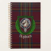 Hepburn Scottish Clan Tartan & Crest Planner (Voorkant)