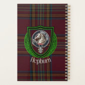 Hepburn Scottish Clan Tartan & Crest Planner (Achterkant)