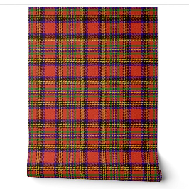 Hepburn Tartan Plaid Schotse Clan Behang (Afrollen)