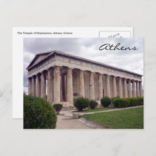 hephaesttempel briefkaart (Voorkant / Achterkant)