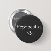 Hephaestus <3 - Griekse god Ronde Button 5,7 Cm (Voorkant /achterkant)