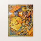 Hephaestus in smederij met hamer, aambeeld, vulkaa legpuzzel (Verticaal)