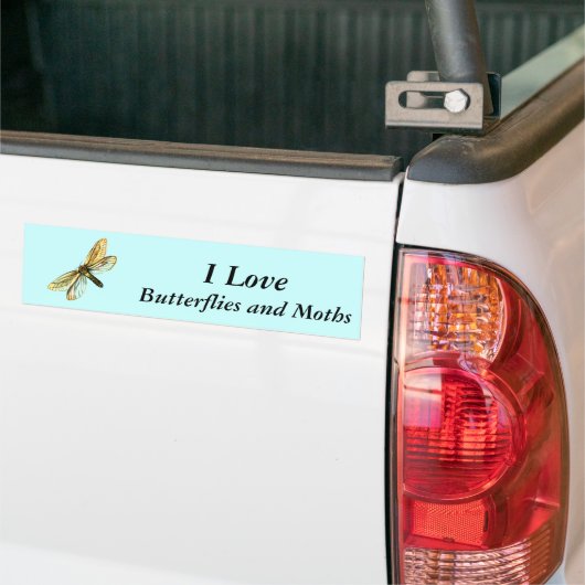 Hepialus humuli vrouw - Ghost Moth of Ghost Swift Bumpersticker (Op Truck)
