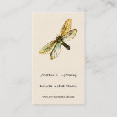 Hepialus humuli vrouw - Ghost Moth of Ghost Swift Visitekaartje (Voorkant)