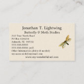 Hepialus humuli vrouw - Ghost Moth of Ghost Swift Visitekaartje (Achterkant)