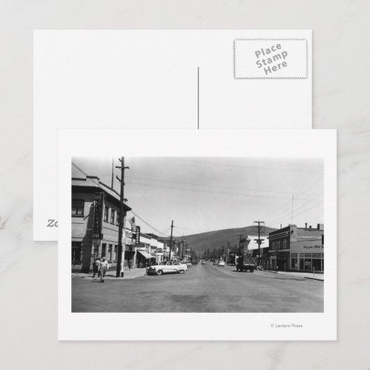 Heppner, Oregon Main Street Uitzicht Foto Briefkaart (Voorkant / Achterkant)