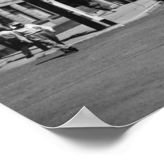 Heppner, Oregon Main Street Uitzicht Foto Poster (Hoek)