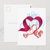 HEPPY VALENTINES DAY BRIEFKAART (Voorkant / Achterkant)