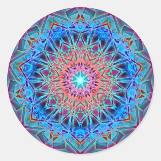 Heptagram Heilige Geometrie Mandala Ronde Sticker