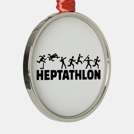Heptathlon Metalen Ornament (Rechts)