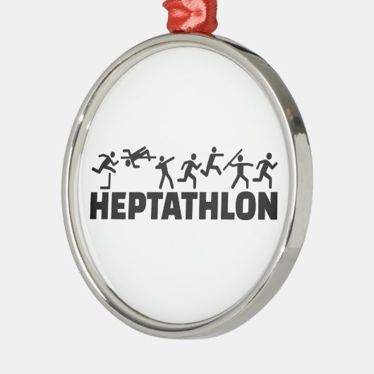 Heptathlon Metalen Ornament (Links)