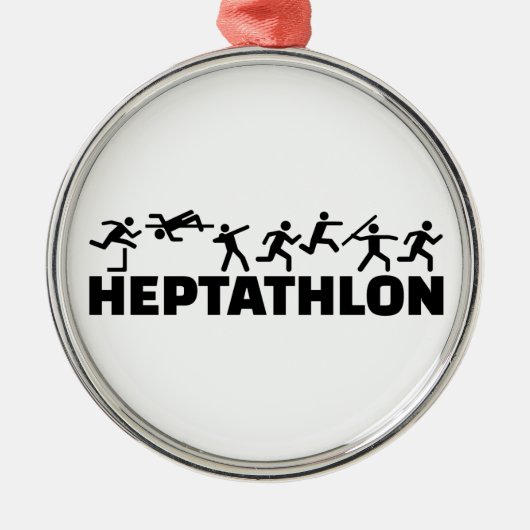 Heptathlon Metalen Ornament (Voorkant)