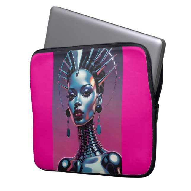 Her Beauty Was Indistinguishable Laptop Sleeve (Voorkant Links)