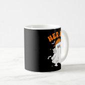 Her Boo & His Boo Funny Matching Halloween Cou Koffiemok (Voorkant rechts)