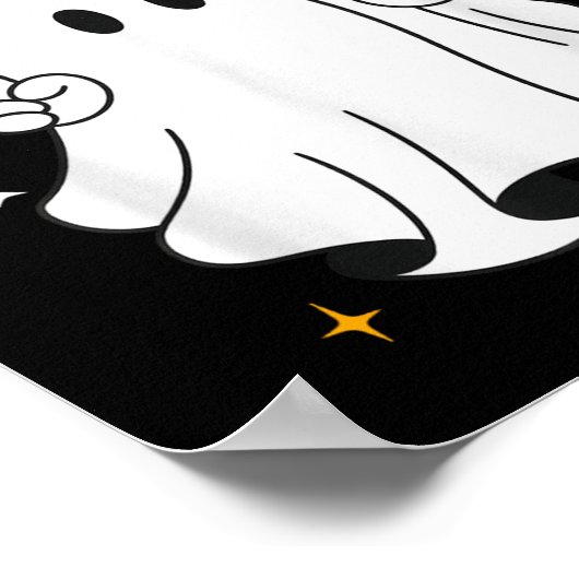 Her Boo & His Boo Funny Matching Halloween Cou Poster (Hoek)