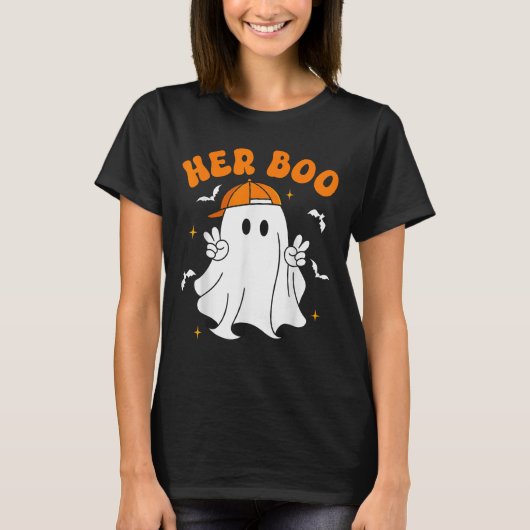 Her Boo &amp; His Boo Funny Matching Halloween Cou T-shirt (Voorkant)