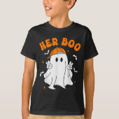 Her Boo & His Boo Funny Matching Halloween Cou T-shirt (Voorkant)