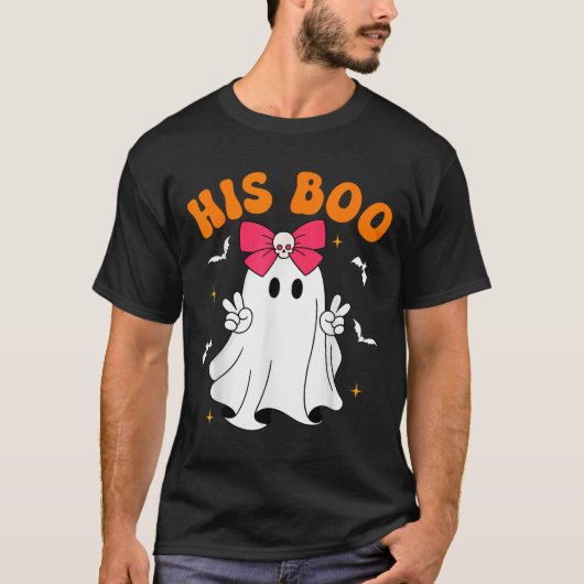 Her Boo &amp; His Boo Funny Matching Halloween Cou T-shirt (Voorkant)