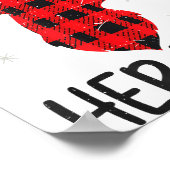 Her Buck Deer Hunting Christmas Husband Gift Coupl Poster (Hoek)